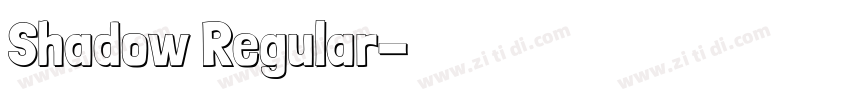 Shadow Regular字体转换